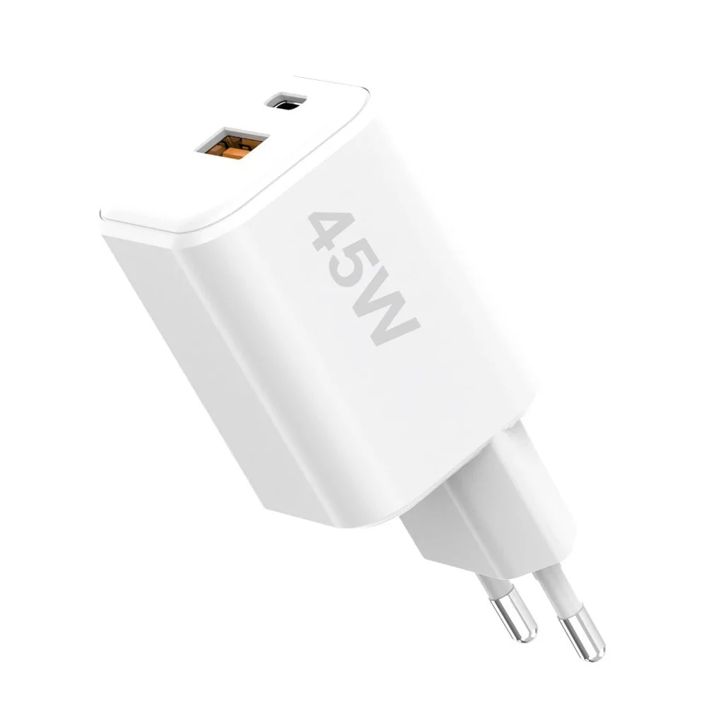 Fontastic Netzteil MINI GaNto 45W Type-C PD + USB-A FC weiß