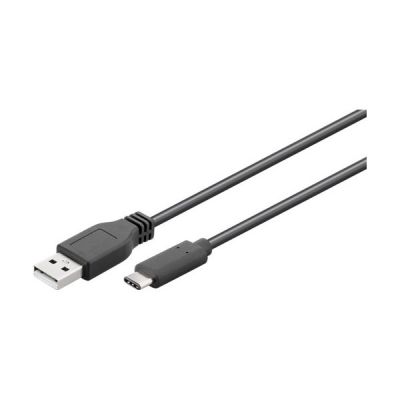 USB 2.0 Kabel USB-C™ auf USB A, schwarz