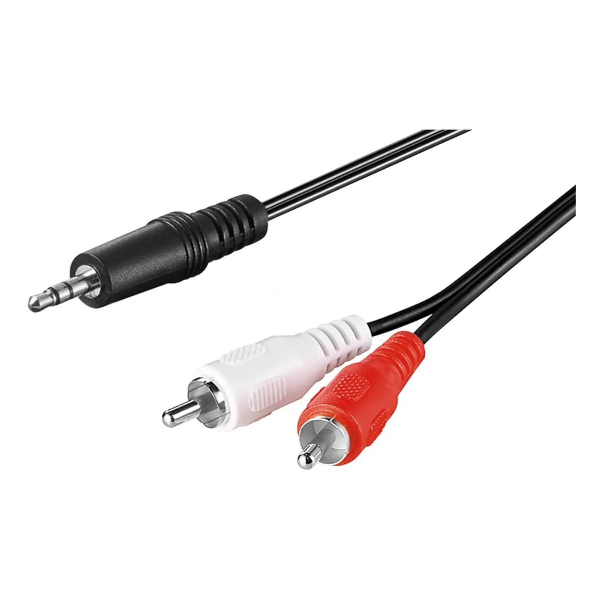 Goobay Audio Adapterkabel AUX, 3,5 mm Klinke zu stereo Cinch-Stecker