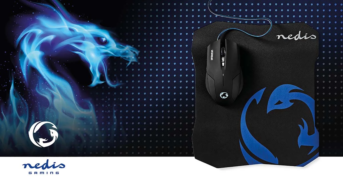 Nedis Gaming Mouse & Mouse Pad Set