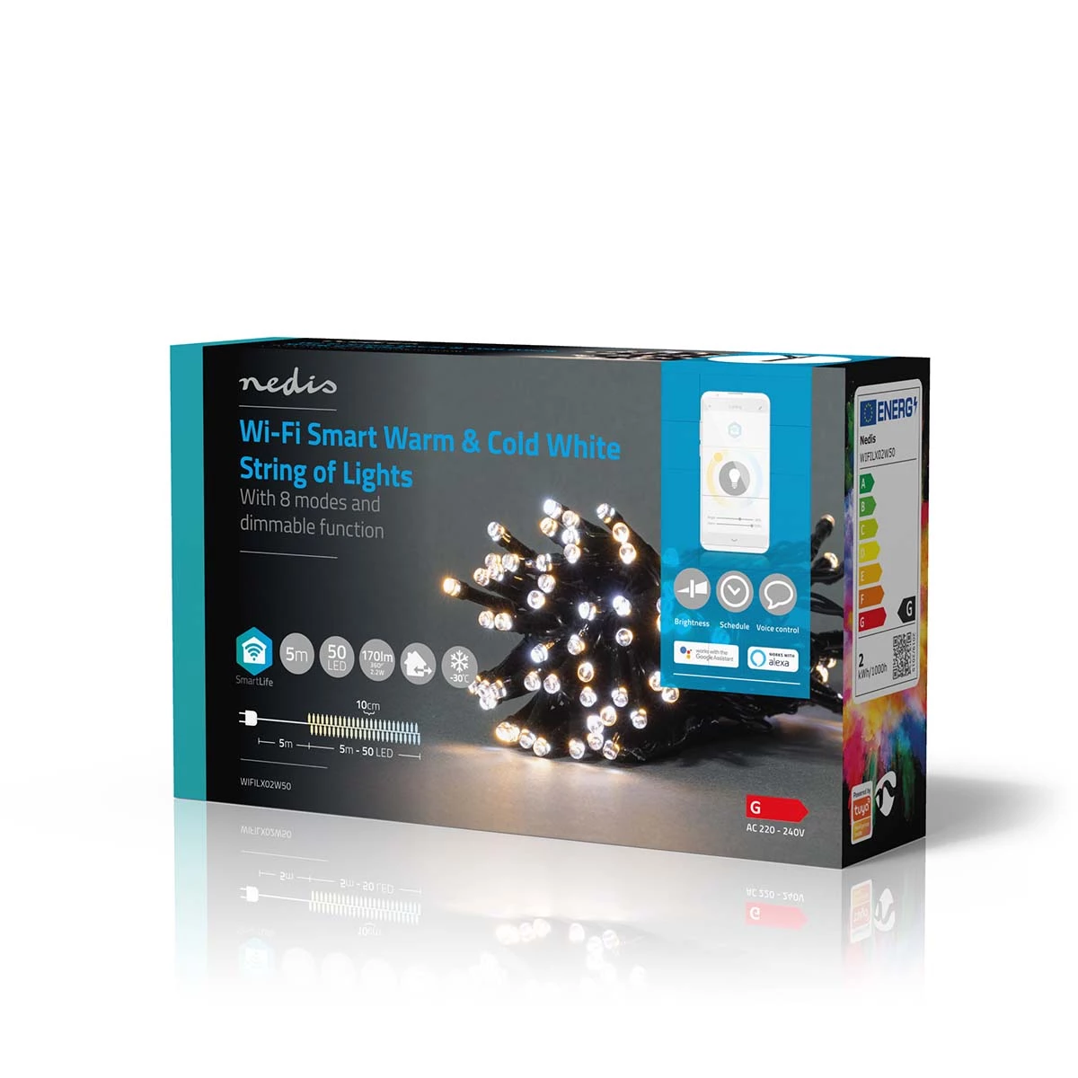 Nedis Smarte LED Lichterkette, 5m