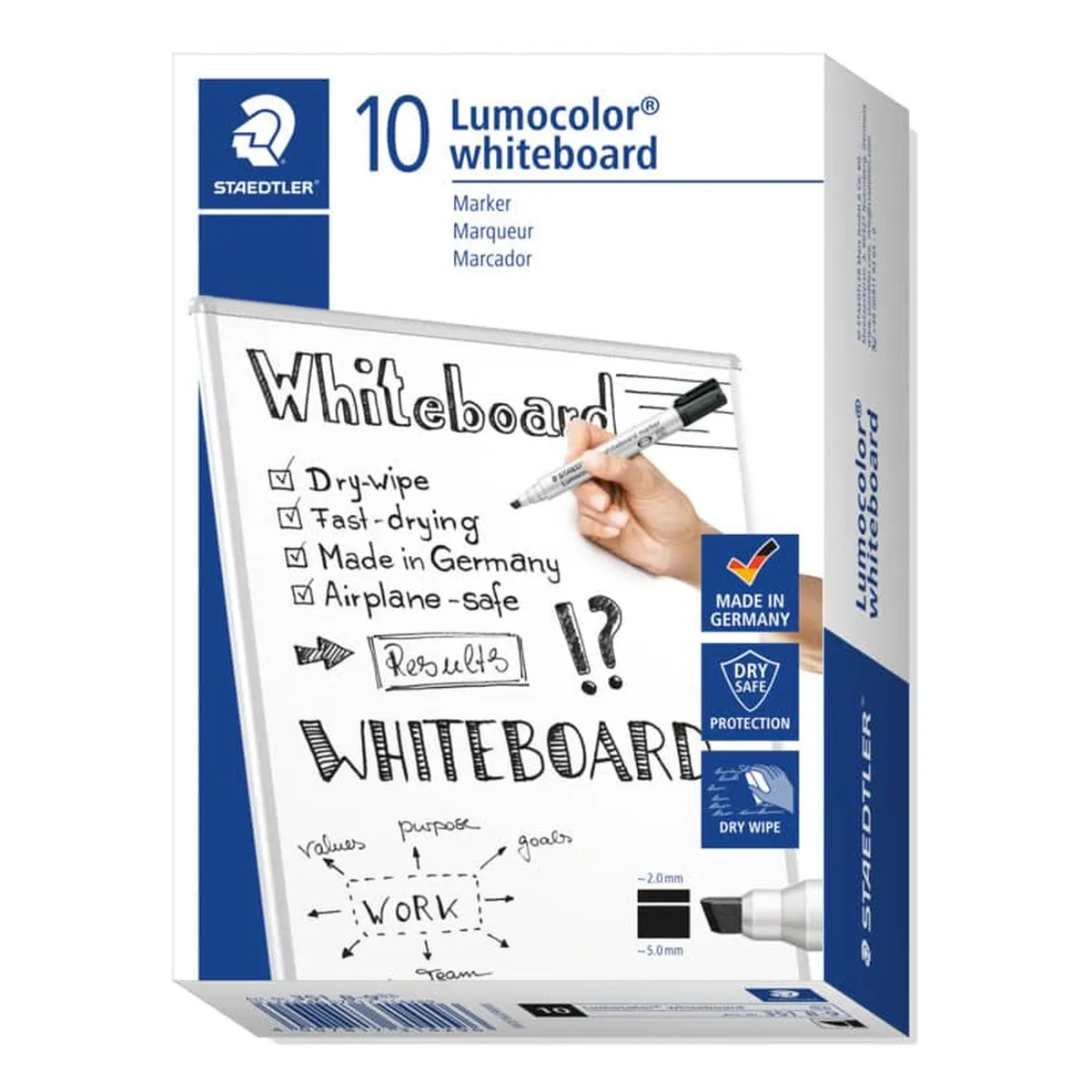 Staedtler Lumocolor® 351 B whiteboard marker - Keilspitze, schwarz