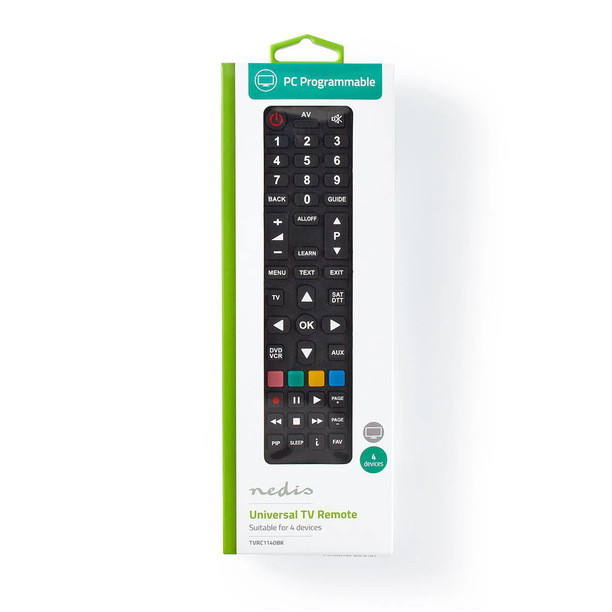 Nedis Universal-Fernbedienung 4 Geräte