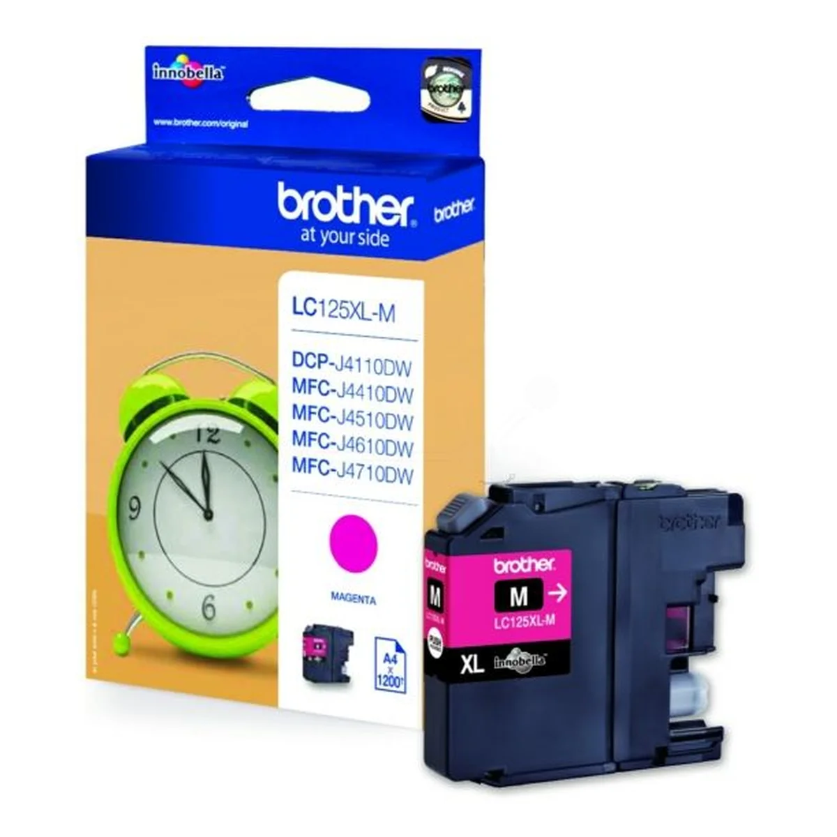 Druckerpatrone Brother LC-125XLM magenta 13,1 ml | 1.200 Seiten