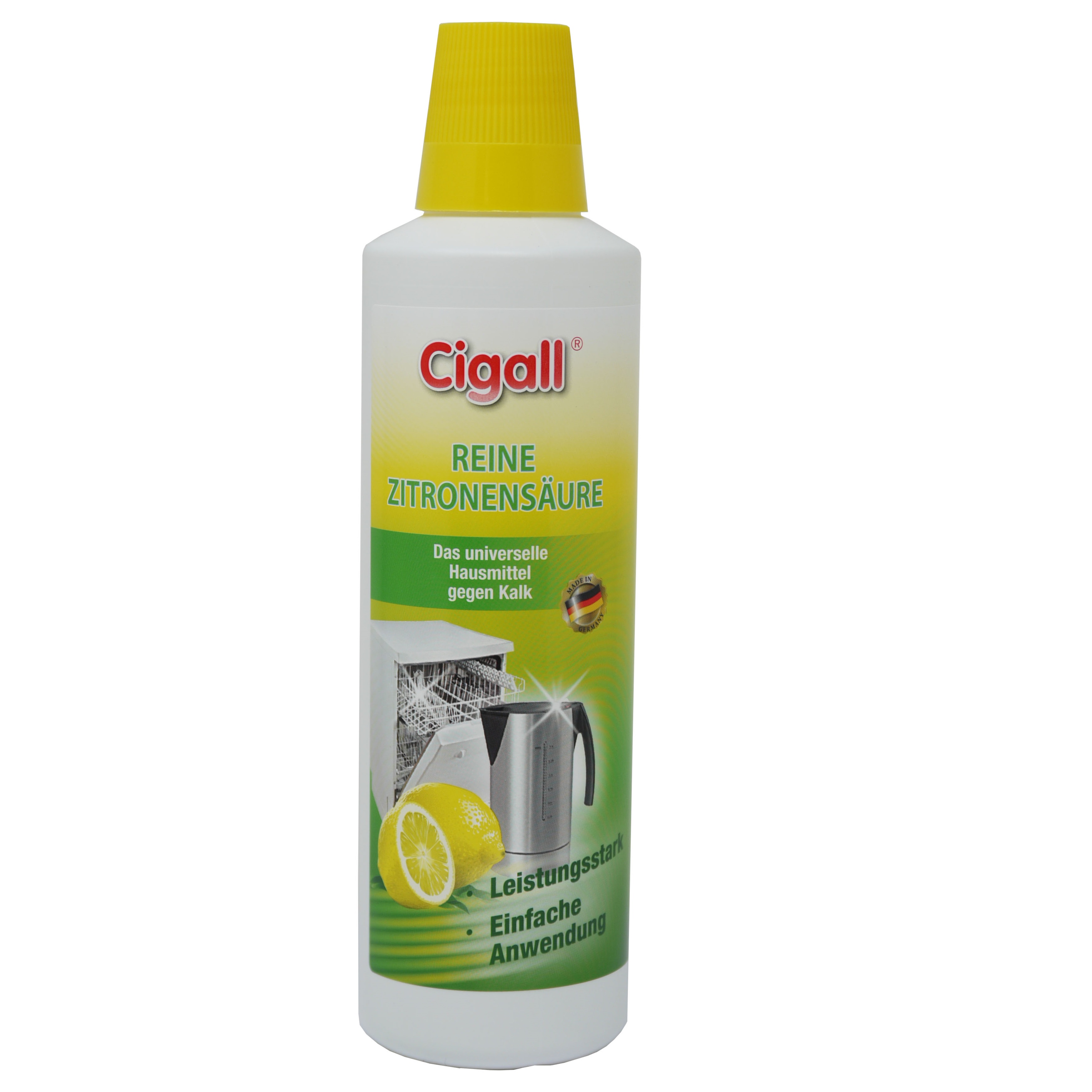 Cigall Reine Zitronensäure 500 ml Rundflasche