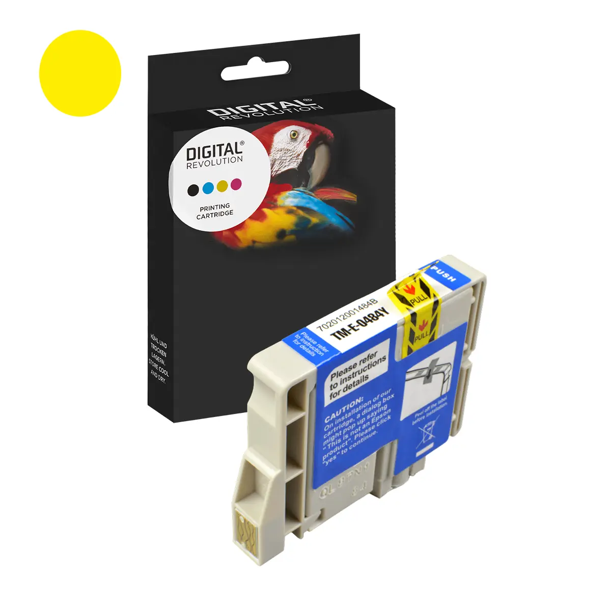 Epson T0484 - alternative Patrone 'gelb' 16 ml | 460 Seiten - Digital Revolution