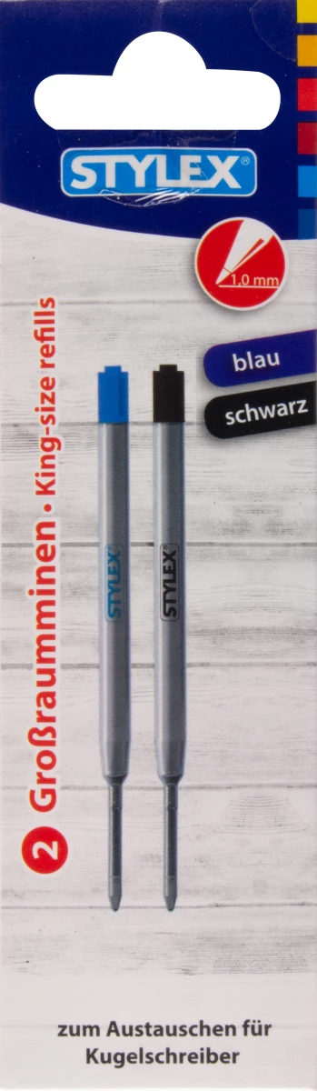 Stylex Minen, Großraum, 2 Stück, blau/schwarz