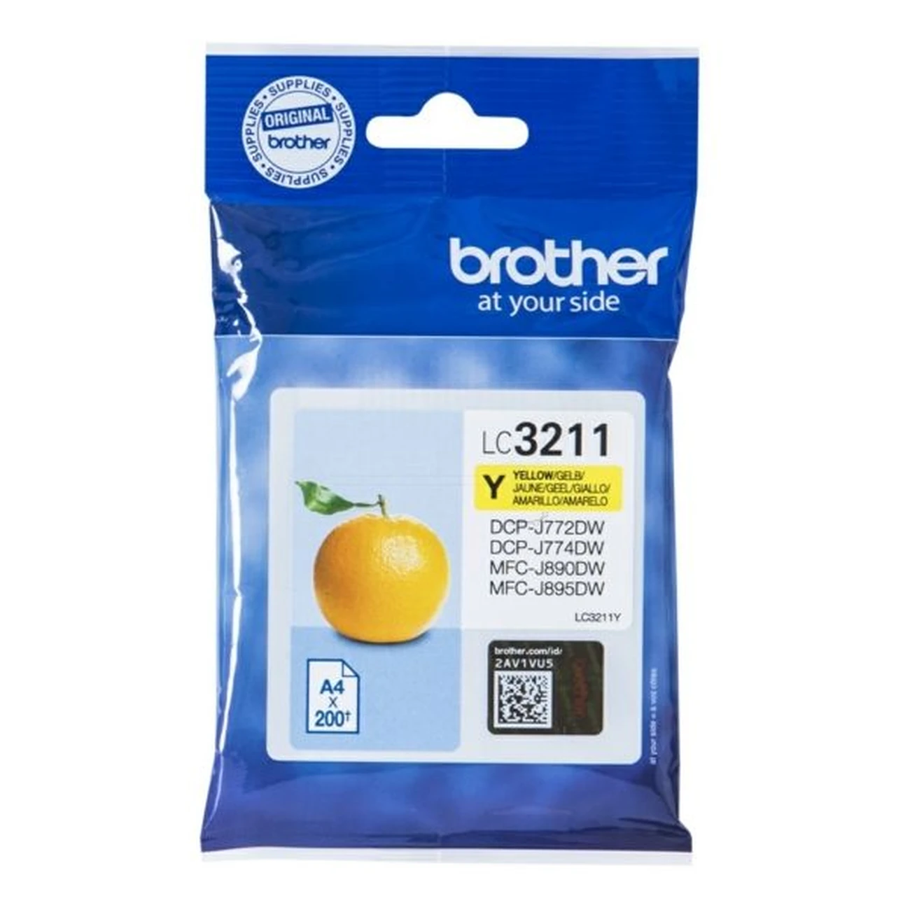 Druckerpatrone Brother LC-3211Y gelb 200 Seiten