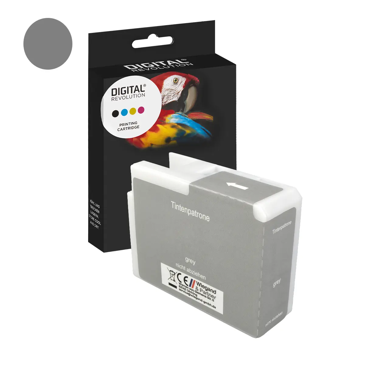 Epson T47A7 - alternative Patrone 'grau' 50 ml | 1.048 Seiten - Digital Revolution