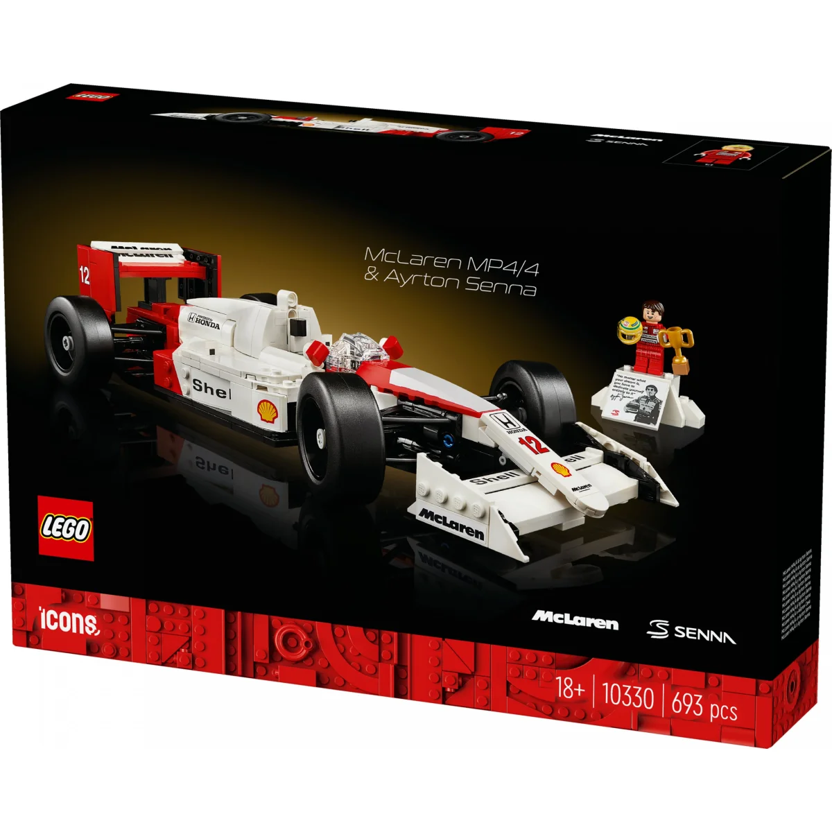 LEGO® Icons McLaren MP4/4 & Ayrton Senna 10330 LEGO® Icons McLaren MP4/4 & Ayrton Senna 10330