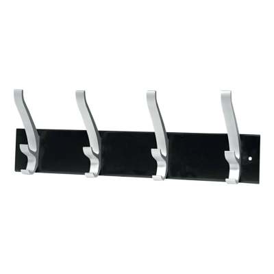 Wandgarderobe CYPRES 4 Haken grau-schwarz