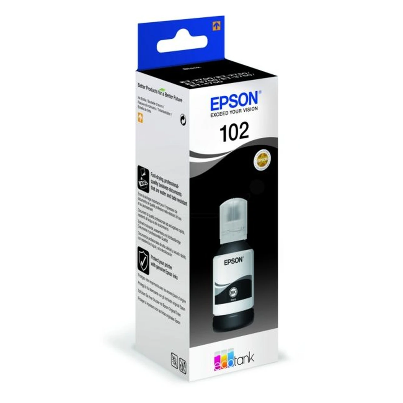 Druckertinte Epson 102 schwarz 127 ml | 7.500 Seiten (C13T03R140)
