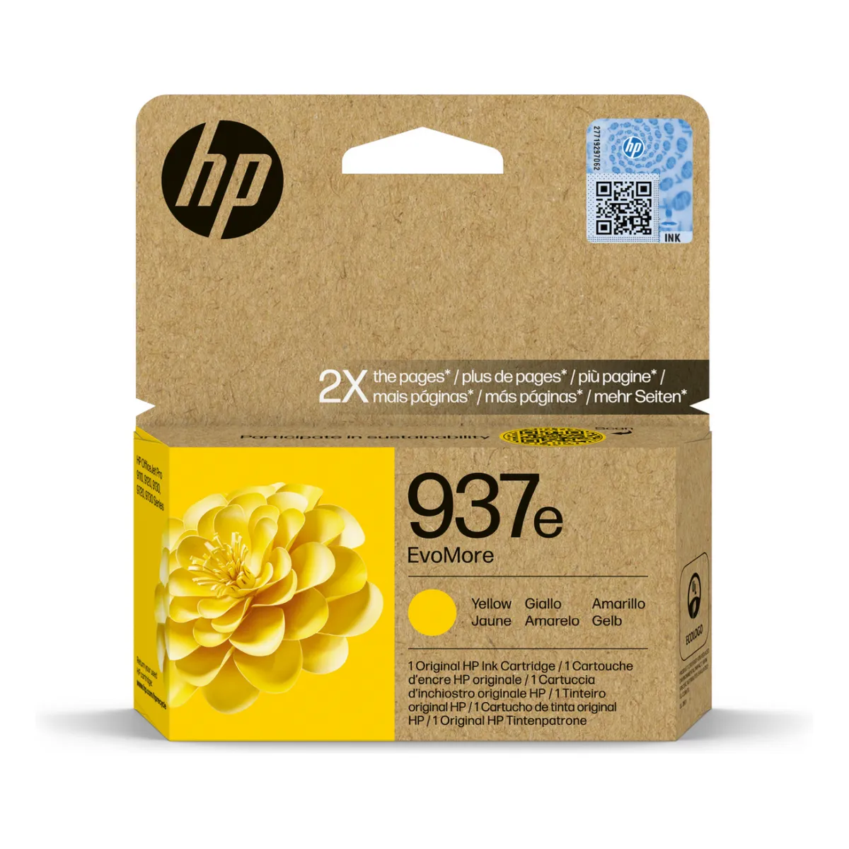 Druckerpatrone HP '937E' gelb Evomore 1.650 Seiten (4S6W8NE)