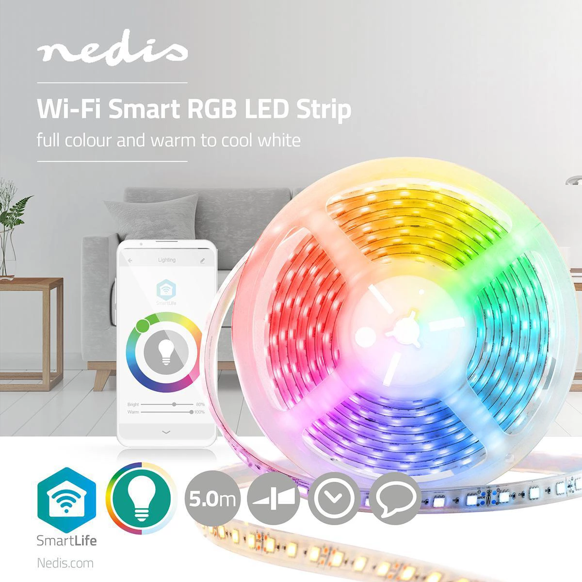 Nedis Smartlife Full Color LED-Streifen Nedis Smartlife Full Color LED-Streifen