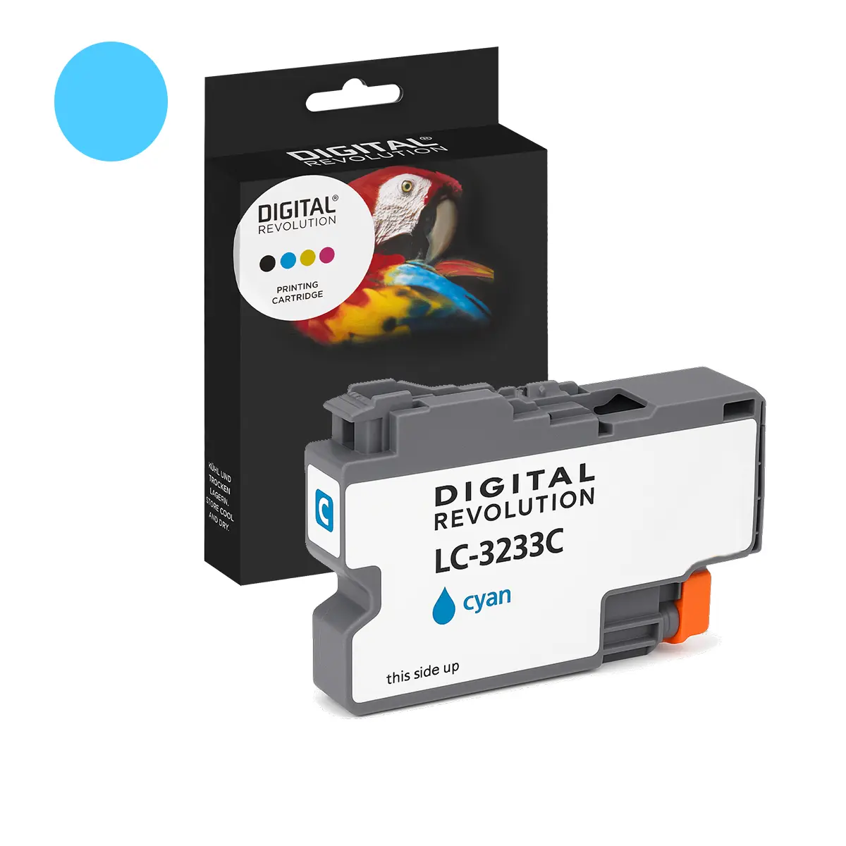 Brother LC-3233 C - alternative Patrone 'cyan' 1500 Seiten - Digital Revolution