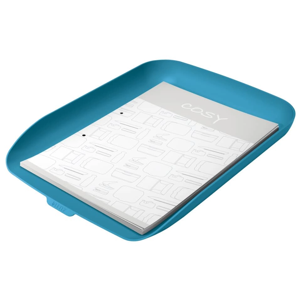 LEITZ Briefkorb Cosy - A4, Polystyrol, blau matt