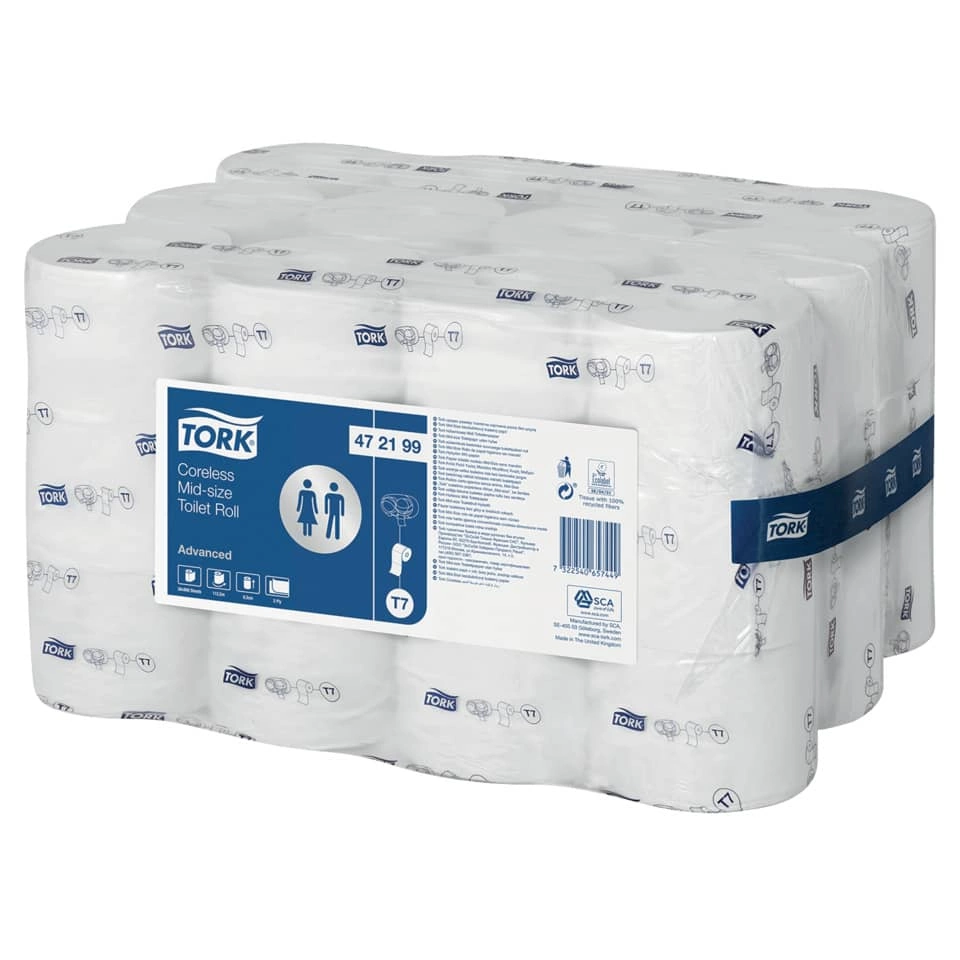 TORK hülsenloses Midi Toilettenpapier Advanced System T7 - 2-lagig