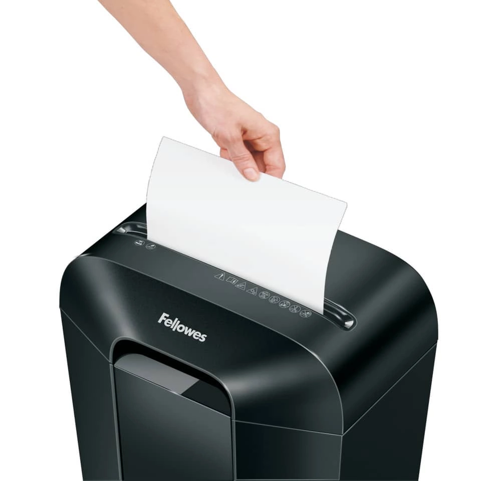 Aktenvernichter Powershred® - LX45 Partikelschnitt, schwarz