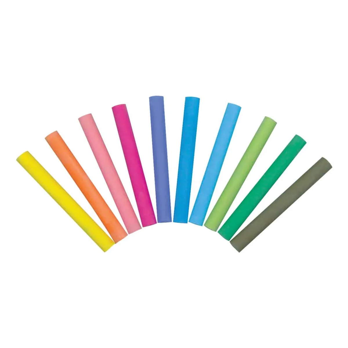 ROBERCOLOR Tafelkreide Robercolor - rund, 10 Farben sortiert, 100 Stück