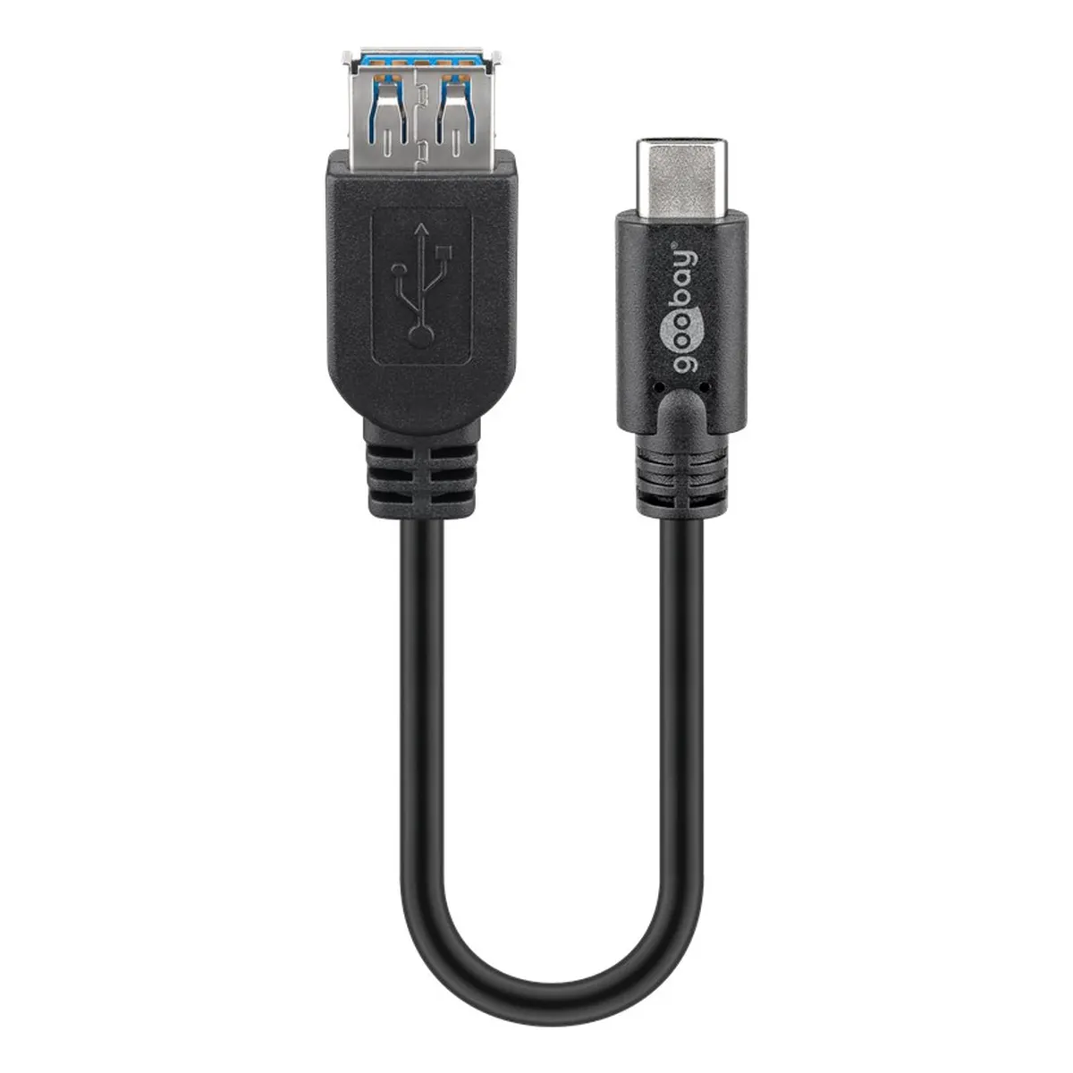 Goobay USB 3.1 Adapterkabel, Typ C/A, 0,2m