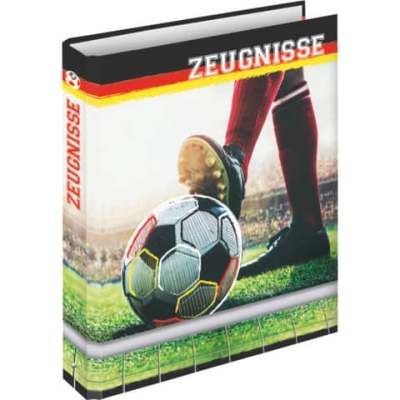 RNK Verlag Zeugnisringbuch Fußballfieber - A4, 4 Ring-Mechanik
