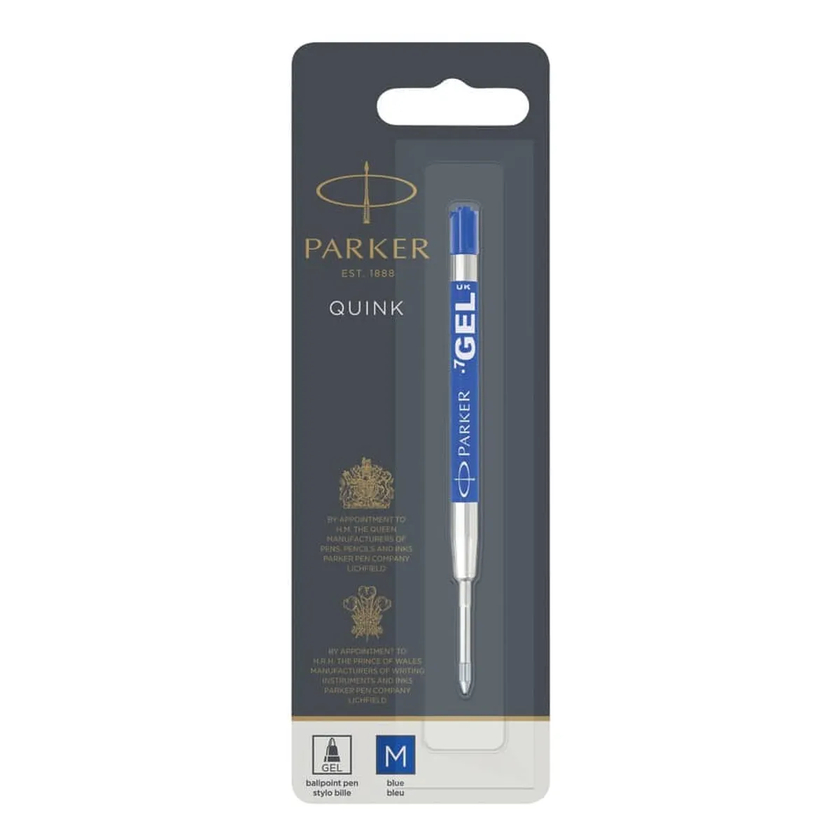 Parker Quink Gelmine - M, blau, 1 Stück im Blister