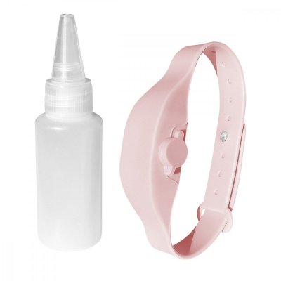 Desinfektionsarmband Silikon “Daisy“ pink
