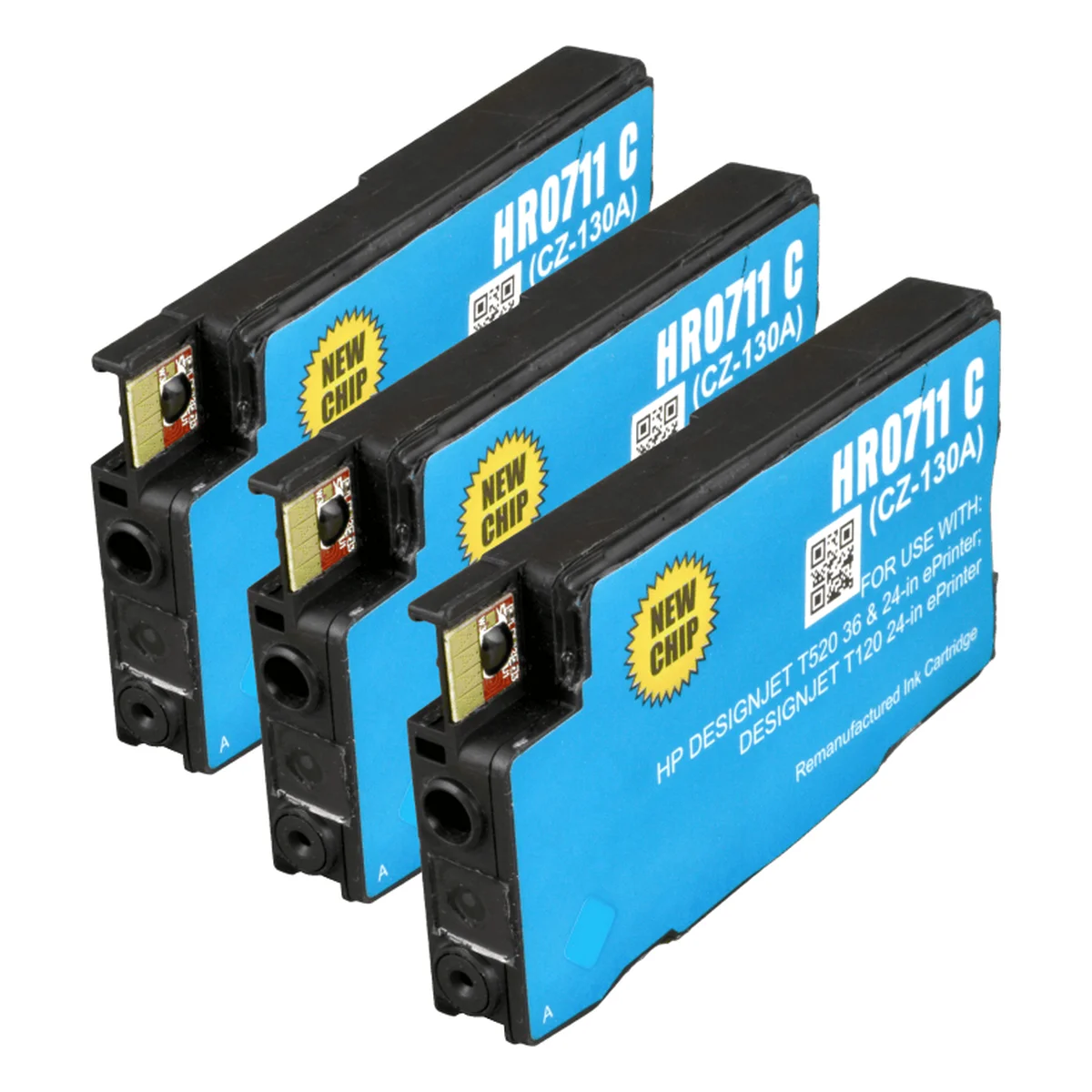 HP 711 - alternatives Patronen MultiPack 'cyan' 3x 29 ml - Digital Revolution