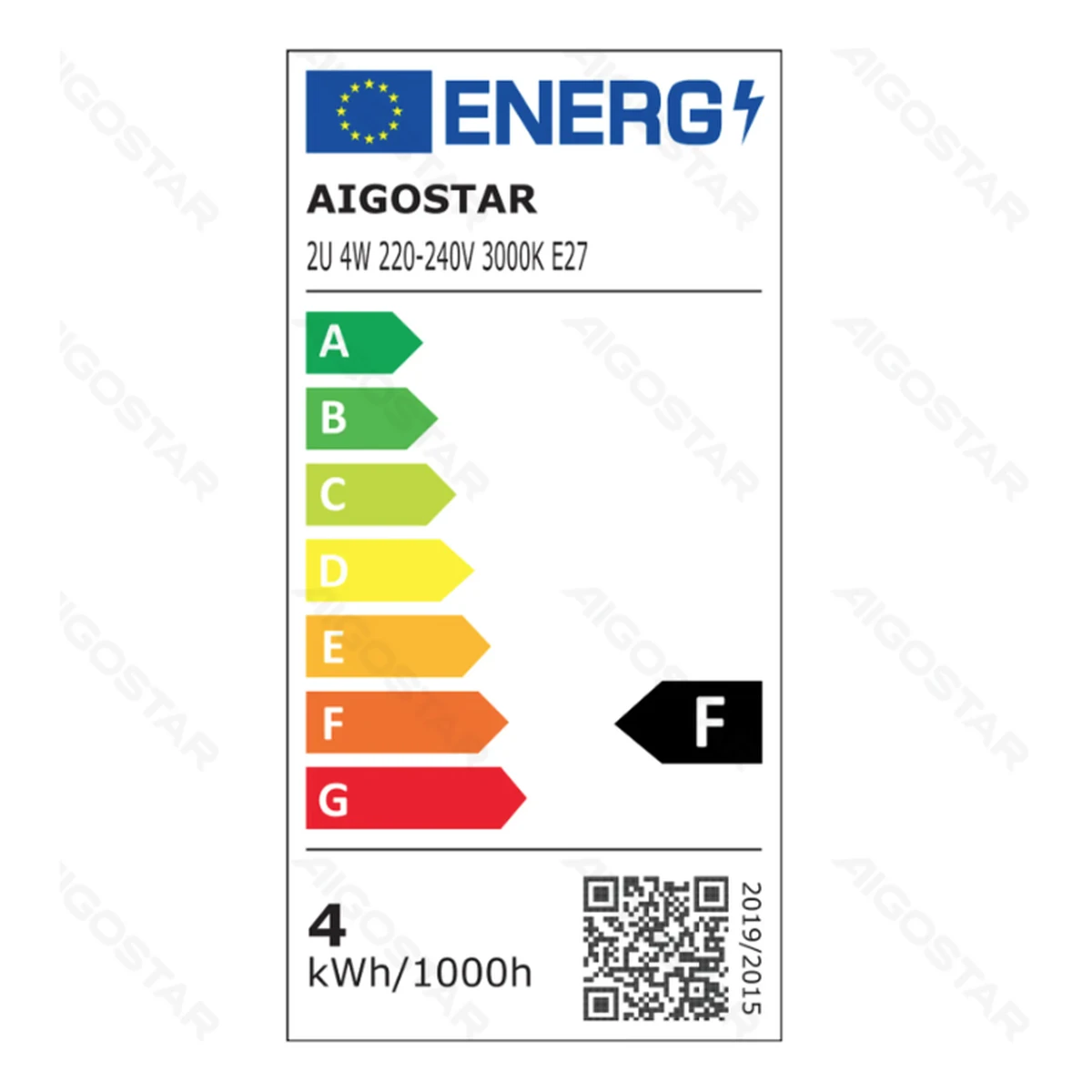 Aigostar LED 'Kolben' E27, 4W