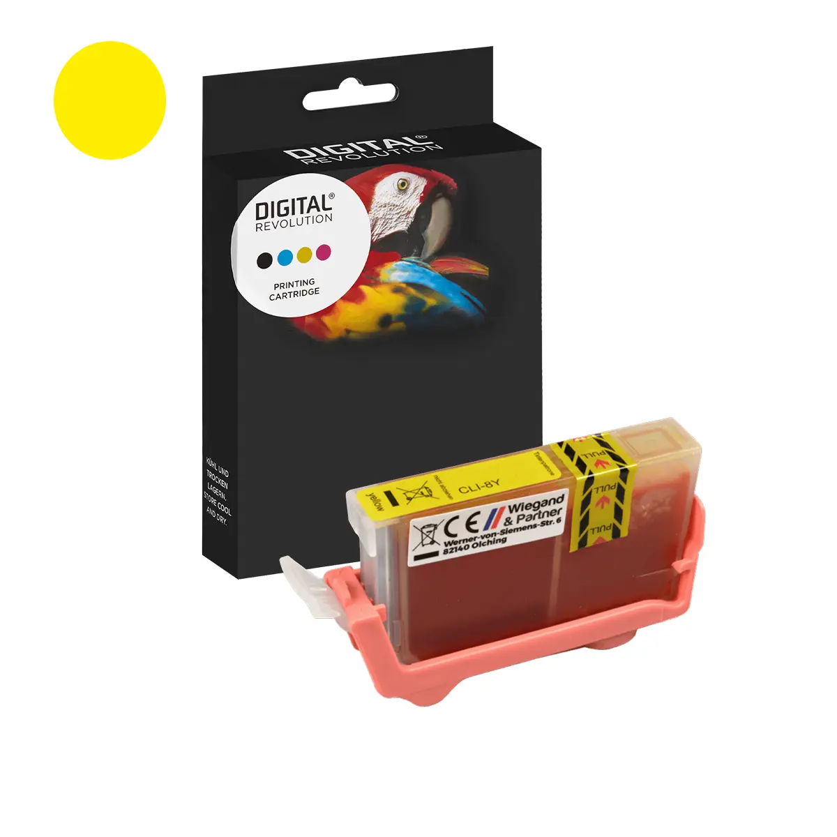Canon CLI-8 Y - alternative Patrone 'gelb' 14 ml | 690 Seiten - Digital Revolution