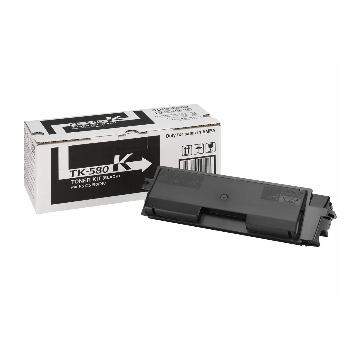 Kyocera Mita TK-580K Toner schwarz 3.500 Seiten (1T02KT0NL0)