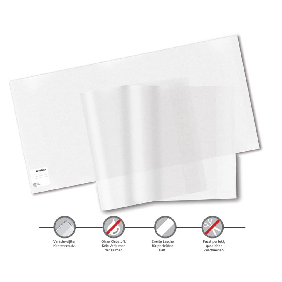 Herma Buchschoner 23x38cm transparent