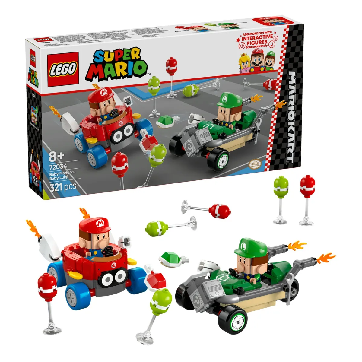 LEGO® Super Mario Mario Kart – Baby Mario vs Baby Luigi 72034