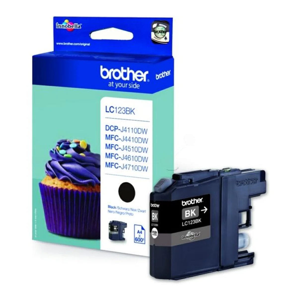 Druckerpatrone Brother LC-123BK schwarz 600 Seiten