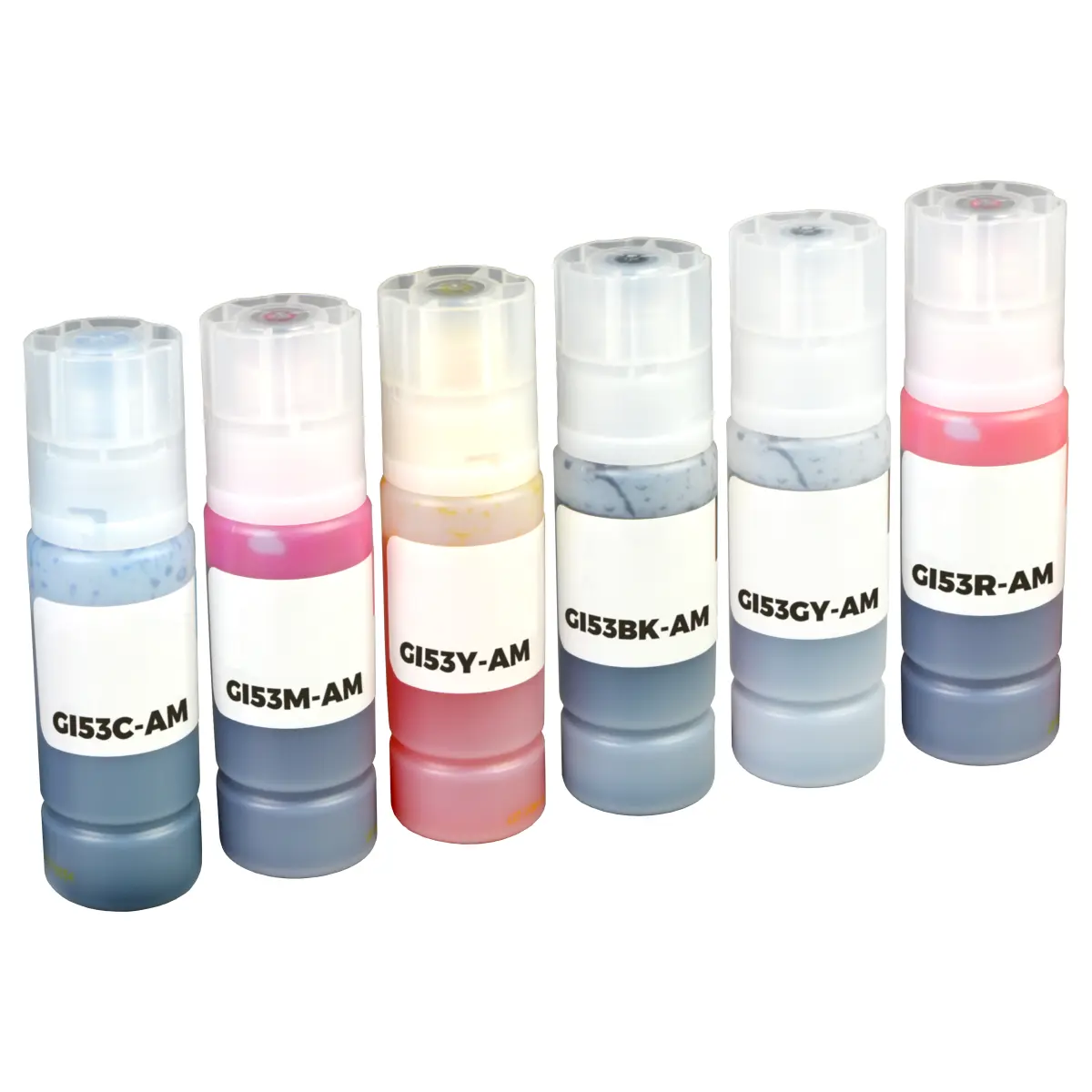 Canon GI-53 - alternatives Tinten MultiPack KCMY+R+GY 6x 60 ml | 18.700 Seiten - Digital Revolution
