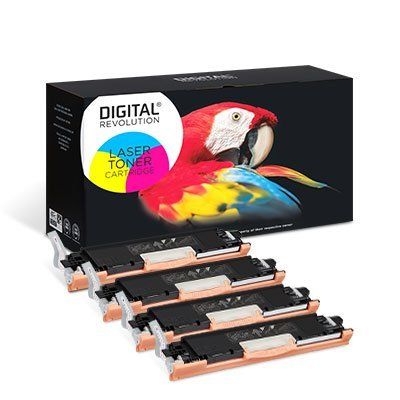 HP 125A - alternativer ECO MultiPack Toner 'schwarz cyan magenta gelb' 6.400 Seiten - Digital Revolution