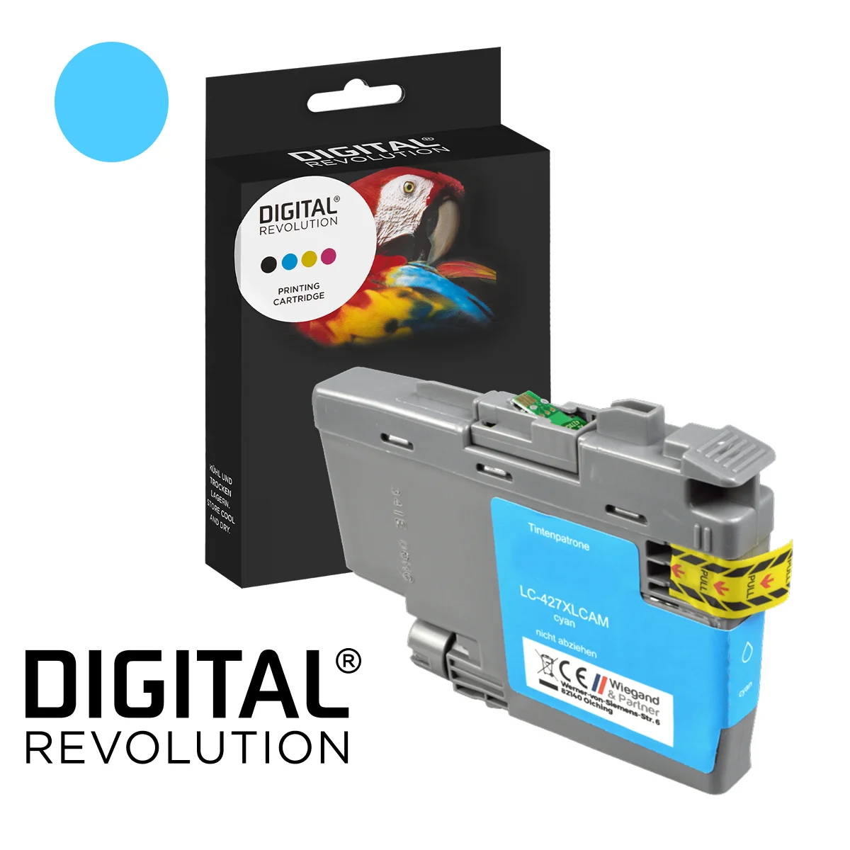 Brother LC-427 - alternative XL Patrone 'cyan' 5.000 Seiten - Digital Revolution