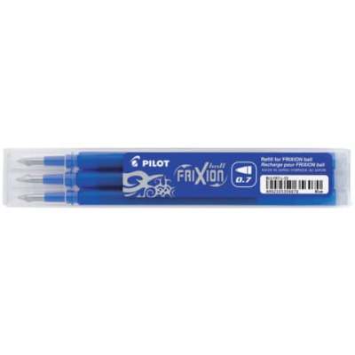 Tintenrollermine FriXion BLS-FR7 - 0,4 mm, blau, 3er Pack