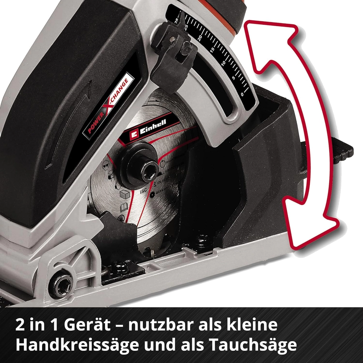 Einhell Akku-Mini-Handkreissäge TE-CS 18/89 Li - Solo