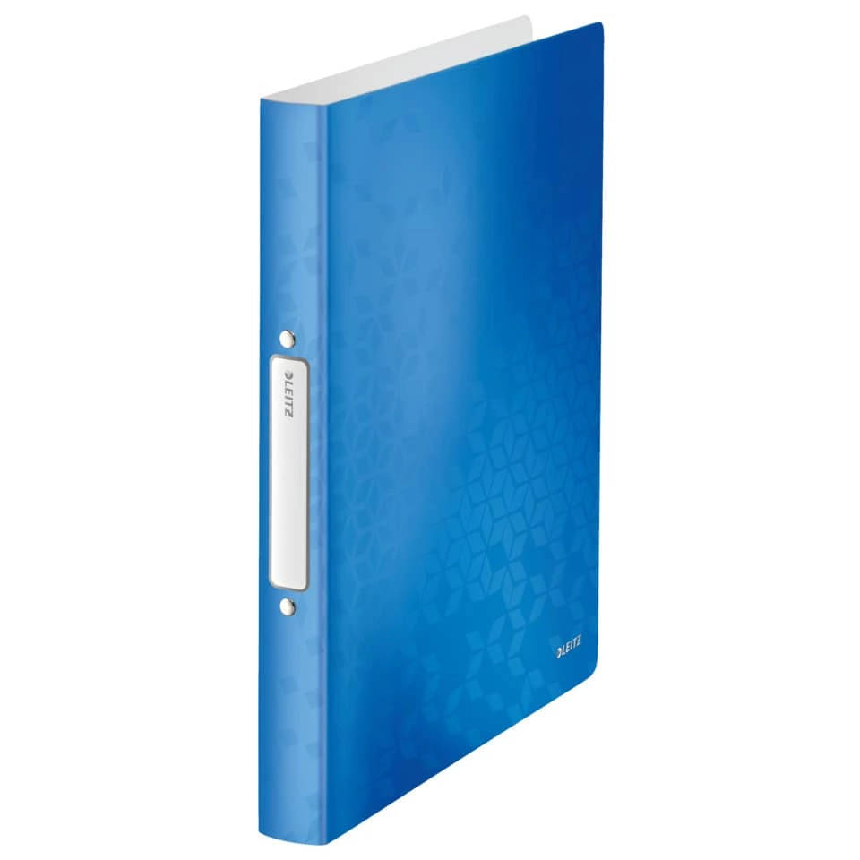 Leitz Ringbuch WOW, A4, PP, 2 Ringe, 25 mm, blau metallic