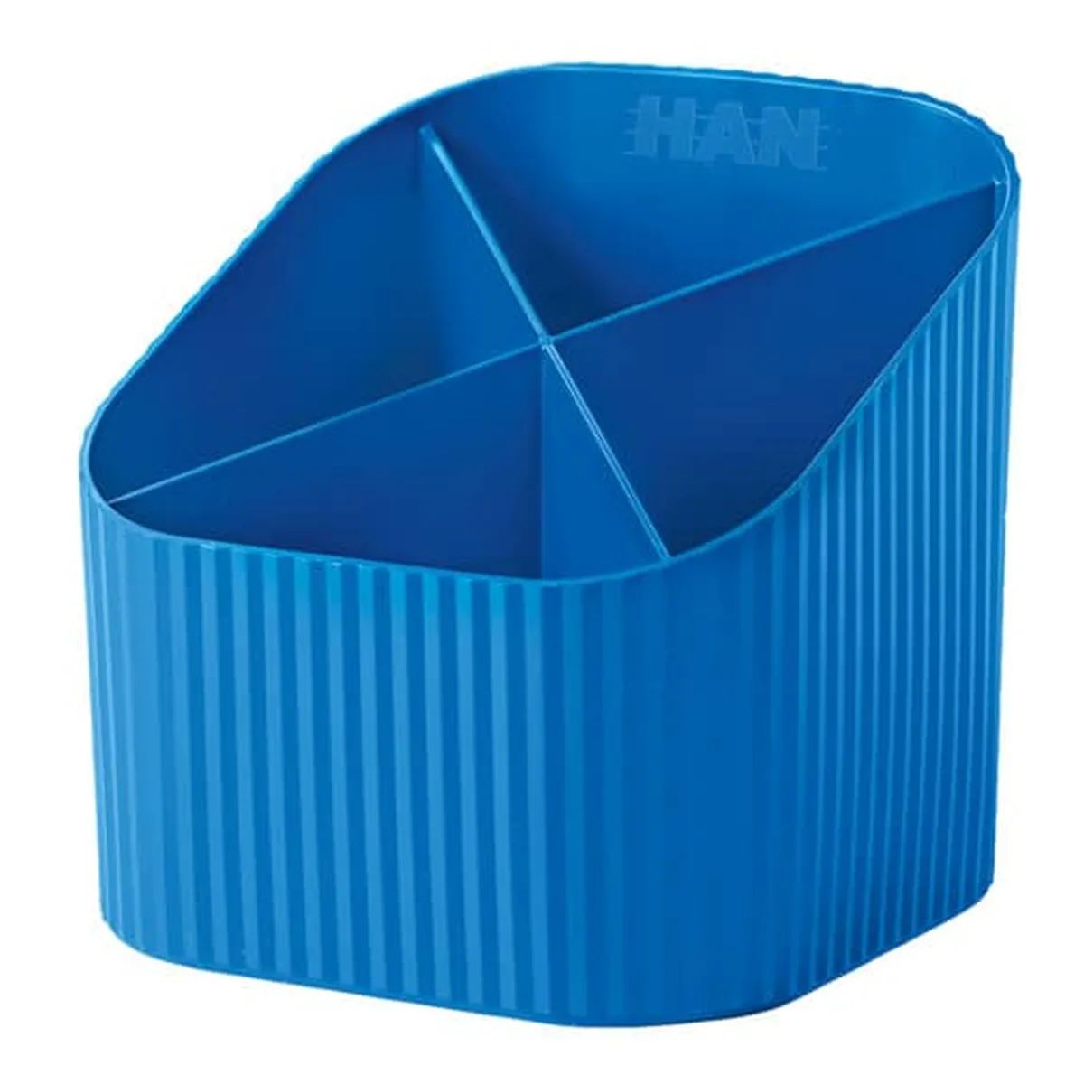 HAN Schreibköcher Re-X-LOOP - 4 Fächer, blau