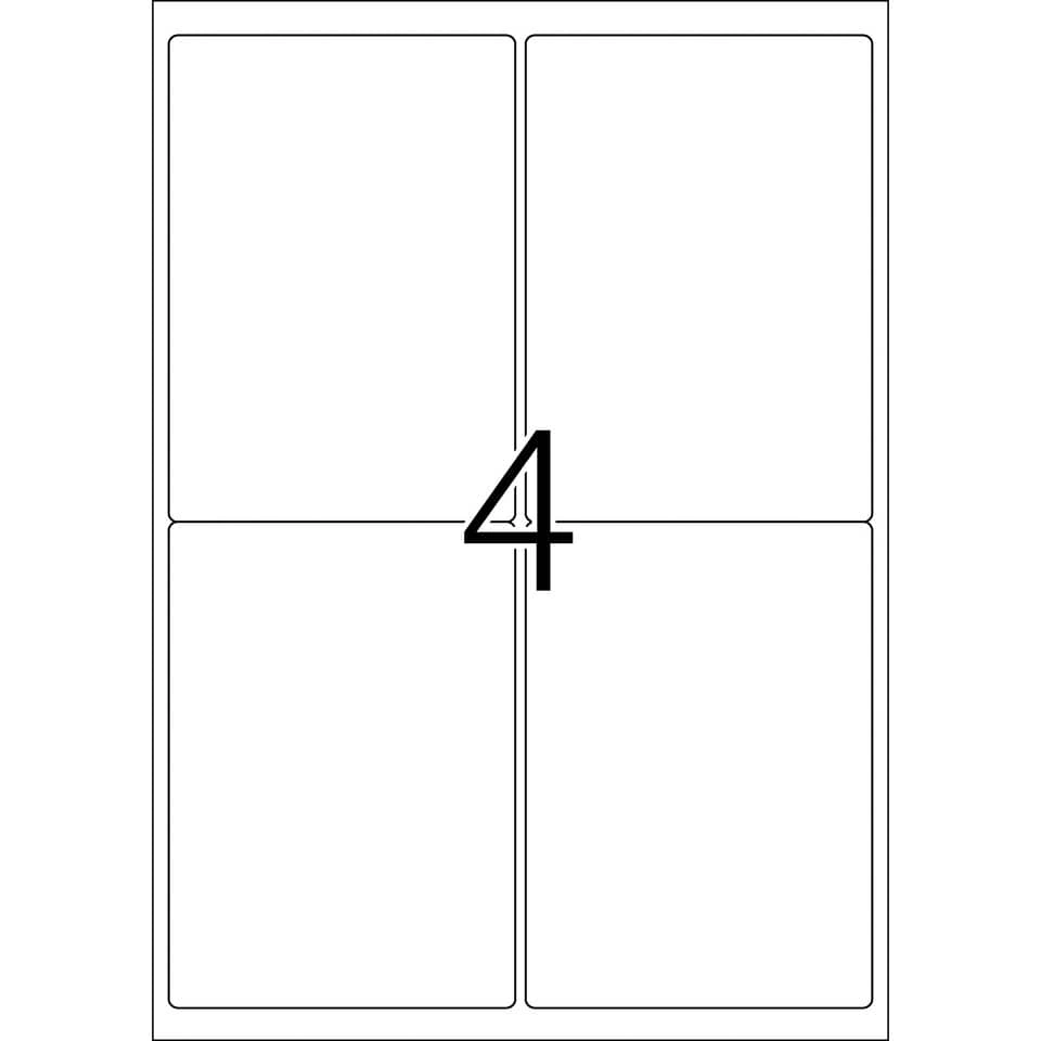 HERMA Adressetiketten - 99,1x139 mm, weiß, ablösbar, matt, blickdicht, 100 Stück HERMA Adressetiketten - 99,1x139 mm, weiß, ablösbar, matt, blickdicht, 100 Stück
