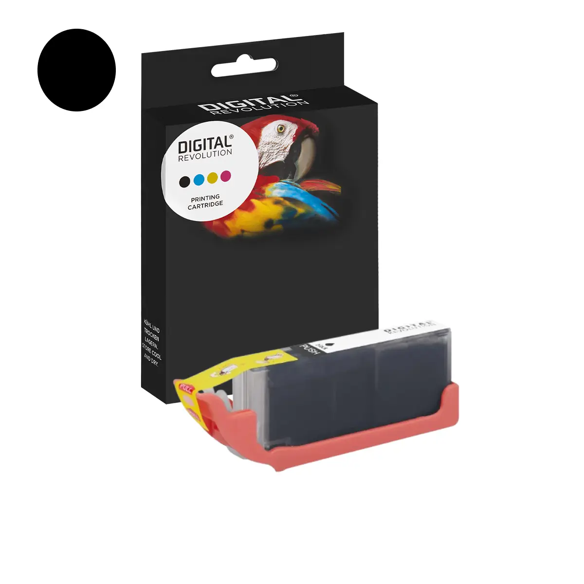 Canon PGI-550 PGBK - alternative Reinigungspatrone 'schwarz' 14 ml | 300 Seiten - Digital Revolution Canon PGI-550 PGBK - alternative Reinigungspatrone 'schwarz' 14 ml | 300 Seiten - Digital Revolution