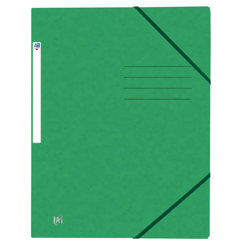 Eckspannermappe TOPFILE+ - A4, Rückenschild, Karton, grün
