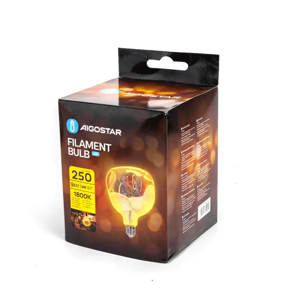 Aigostar LED Filament Lampe 'Alien' E27 4W