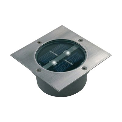 Solar-Bodenstrahler 2 LED Viereck
