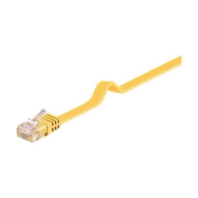 Goobay Flach-Patchkabel CAT6 U/UTP gelb 0.5m
