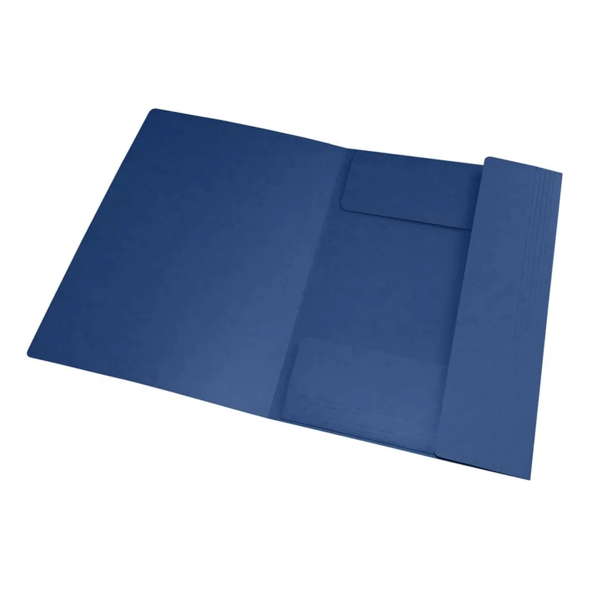 OXFORD Eckspannmappe TOP FILE+ - A4, 390 g/qm, Karton, Gummizug, dunkelblau