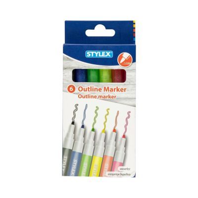 Outlinemarker, 6er Set