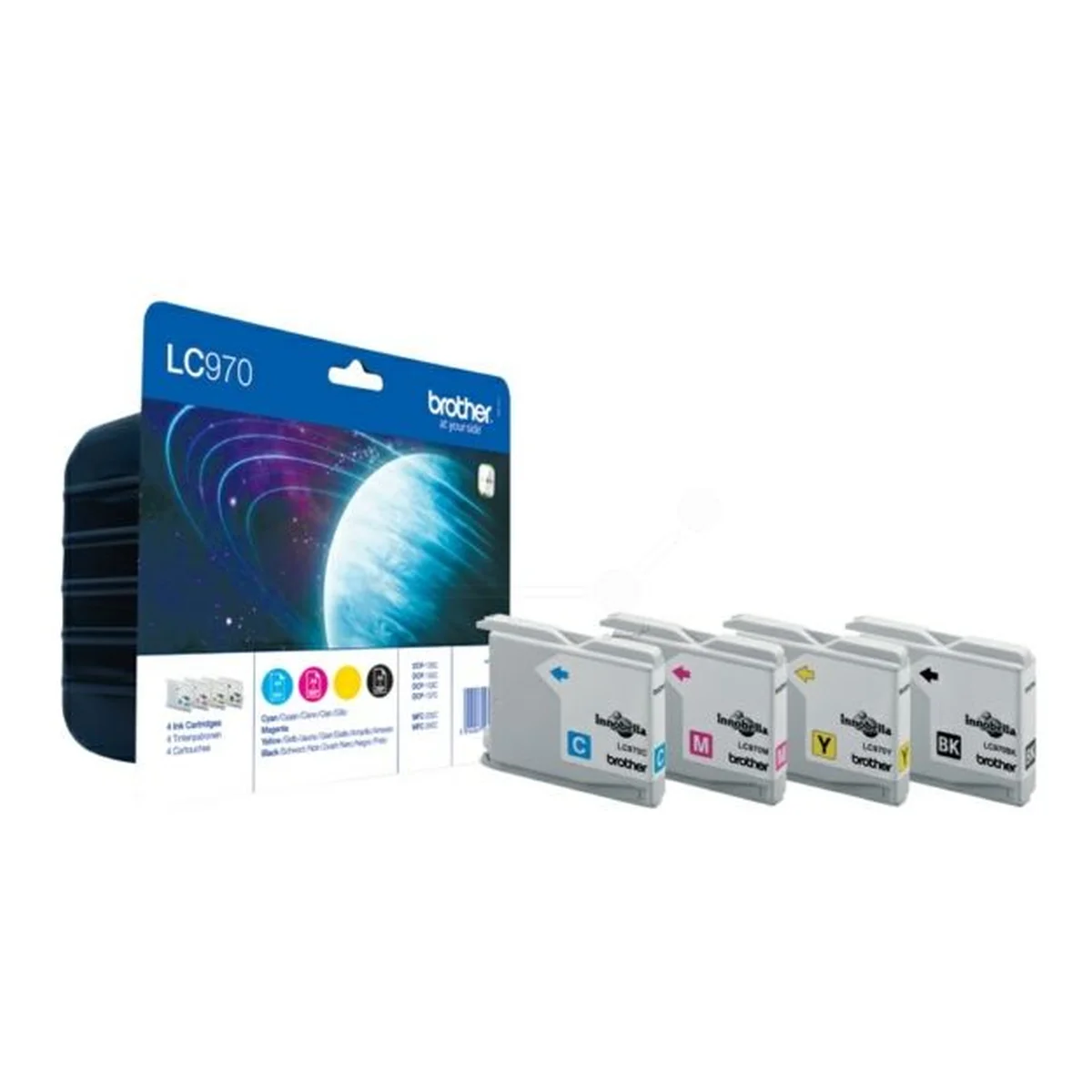 Druckerpatronen MultiPack Brother LC-970VALBPDR schwarz cyan magenta gelb